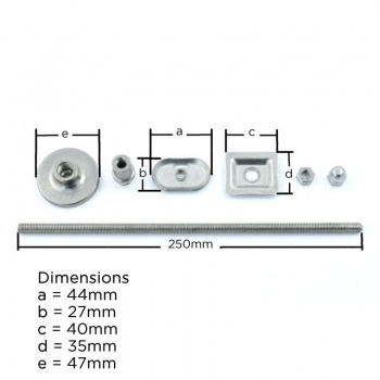 Radiator Wall Stay with Wall Plate